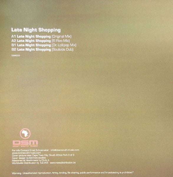 Ernst Schoemaker & The Passion (2) : Late Night Shopping (12")