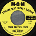 Bill Medley : Peace Brother Peace (7", Promo, Styrene)