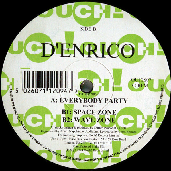 D'Enrico : Everybody Party (12")