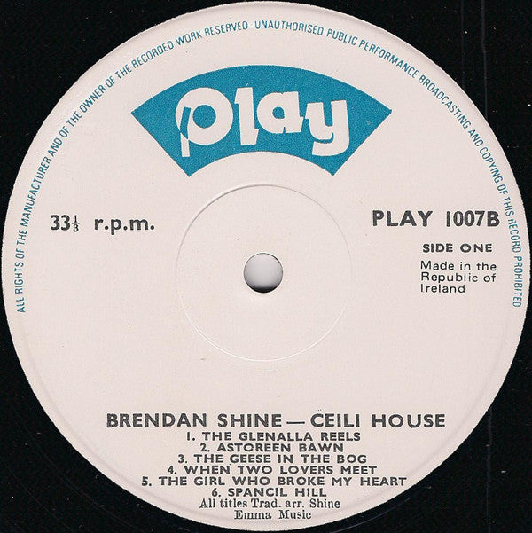 Brendan Shine : Céili House (LP, Album)