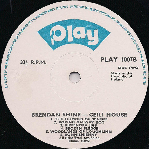 Brendan Shine : Céili House (LP, Album)