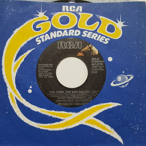 Hugo Montenegro, His Orchestra And Chorus : The Good, The Bad And The Ugly / For A Few Dollars More (7", Single, Mono, RE)
