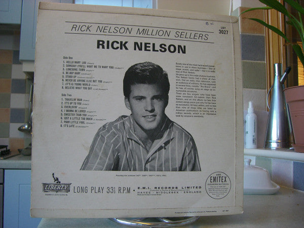 Ricky Nelson (2) : Million Sellers (LP, Comp, Mono)