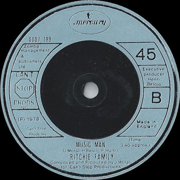 The Ritchie Family : American Generation / Music Man (7")