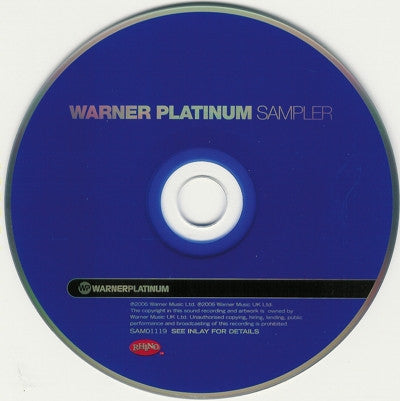 Various : Warner Platinum Sampler (CD, Comp, Promo, Smplr)