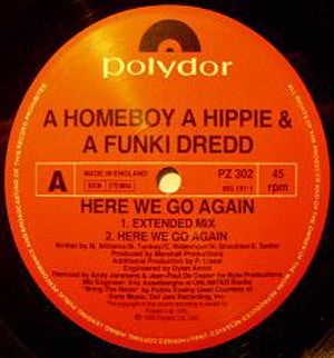 A Homeboy, A Hippie & A Funki Dredd : Here We Go Again (12")