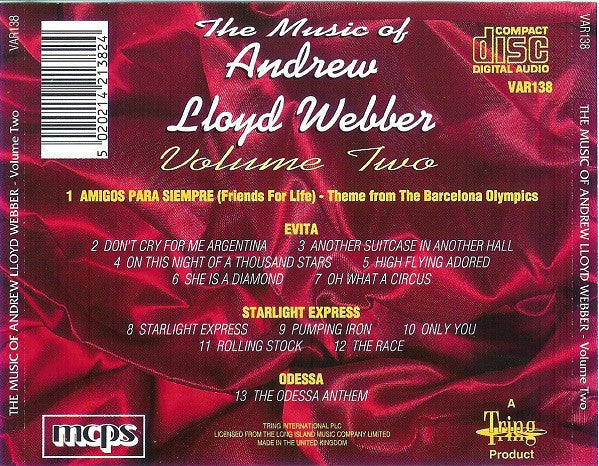 Andrew Lloyd Webber : The Music Of Andrew Lloyd Webber Volume Two (CD)