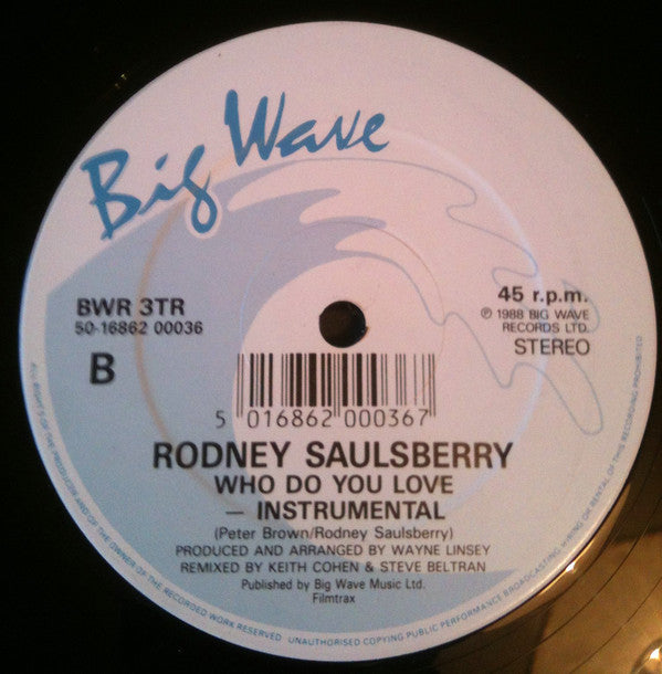 Rodney Saulsberry : Who Do You Love (12", Single)
