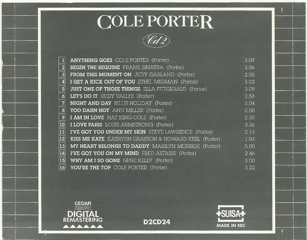 George Gershwin & Cole Porter : The Gershwin & Porter Gold Collection (2xCD, Comp, RM)