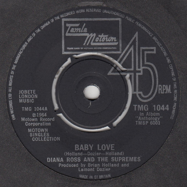 The Supremes : Baby Love / Stop! In The Name Of Love (7", Single)