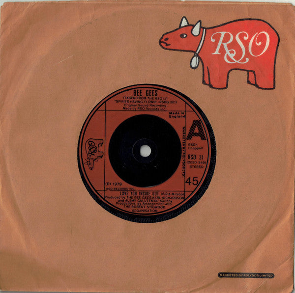 Bee Gees : Love You Inside Out (7", Single, Red)