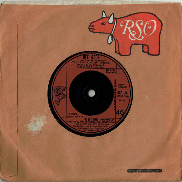 Bee Gees : Love You Inside Out (7", Single, Red)