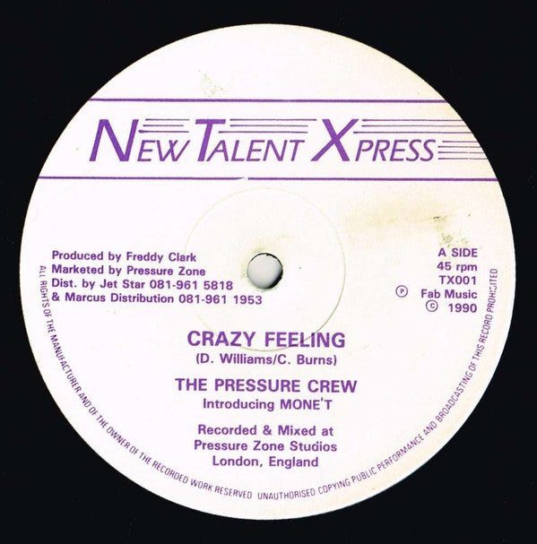 The Pressure Crew (2) : Crazy Feeling (12")