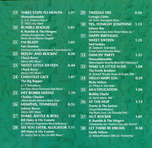 Various : Rock 'N' Roll Nonstop Party Mix (CD, Comp, Mixed)