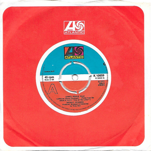 Spinners : Games People Play (7", Single, 4-p)