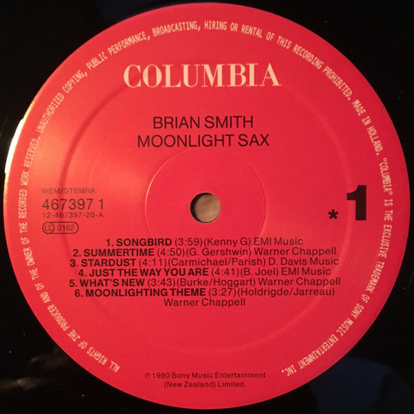 Brian Smith : Moonlight Sax (LP, Album)