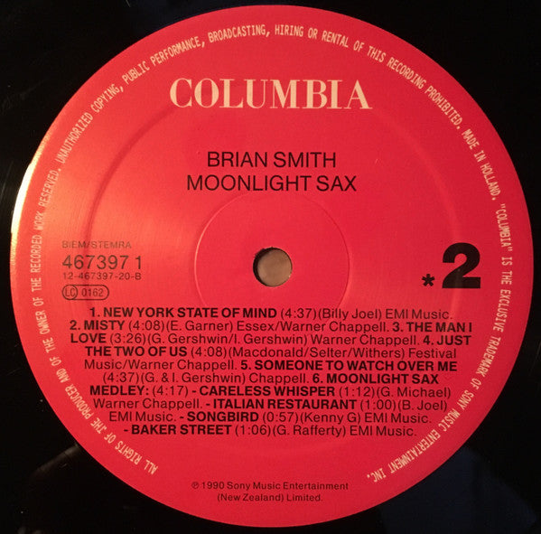 Brian Smith : Moonlight Sax (LP, Album)