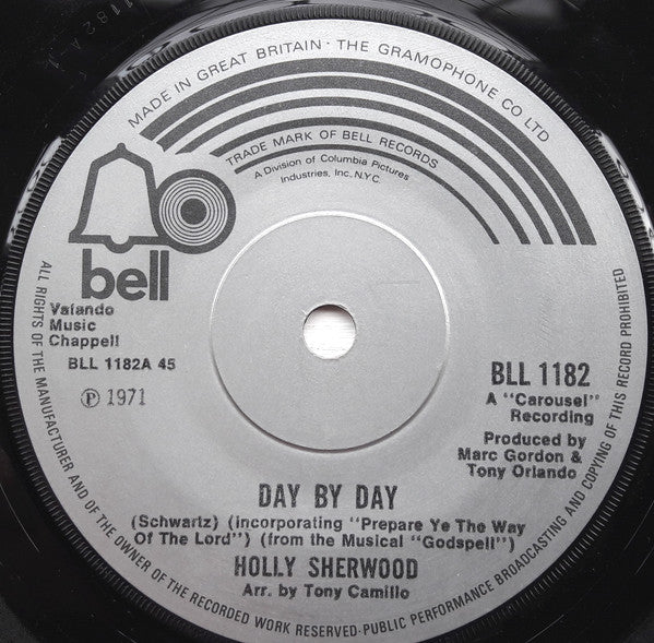Holly Sherwood : Day By Day (7", Sol)