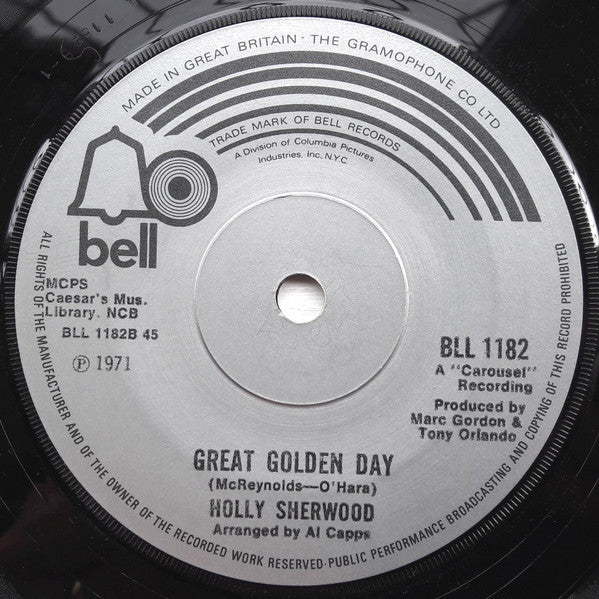 Holly Sherwood : Day By Day (7", Sol)