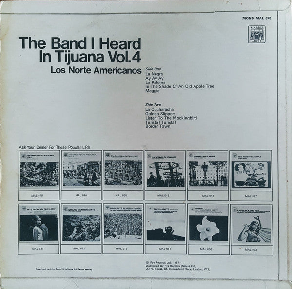 Los Norte Americanos : The Band I Heard In Tijuana Vol. 4 (LP, Mono)