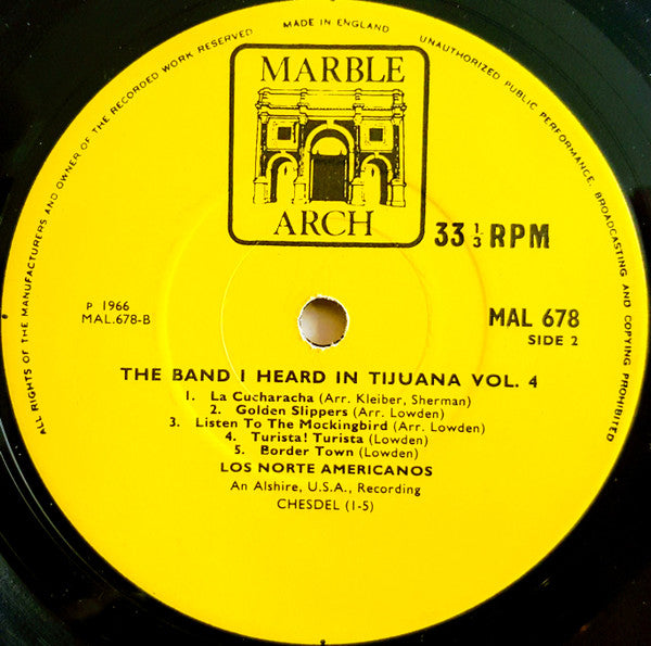 Los Norte Americanos : The Band I Heard In Tijuana Vol. 4 (LP, Mono)