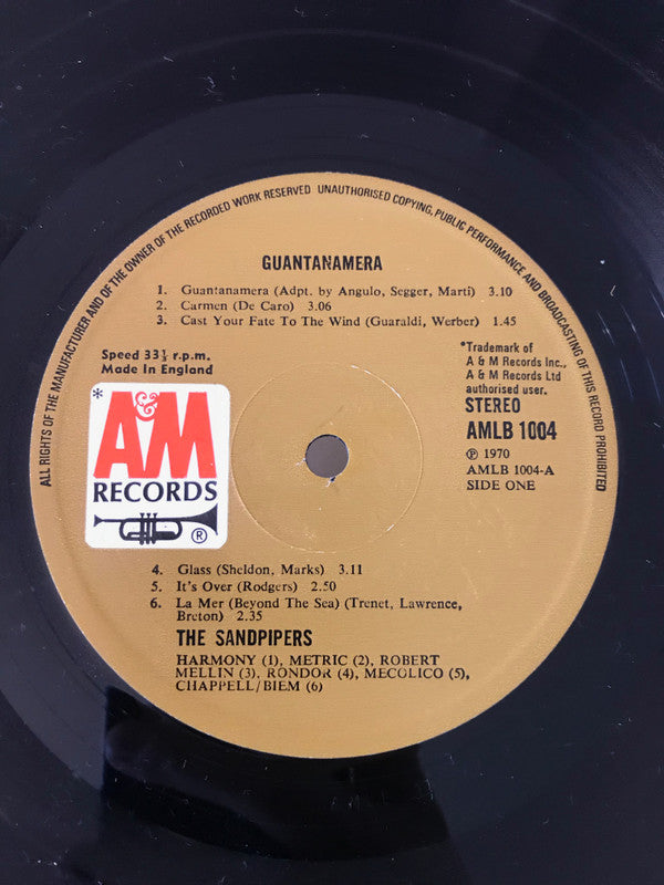 The Sandpipers : Guantanamera (LP, Album)