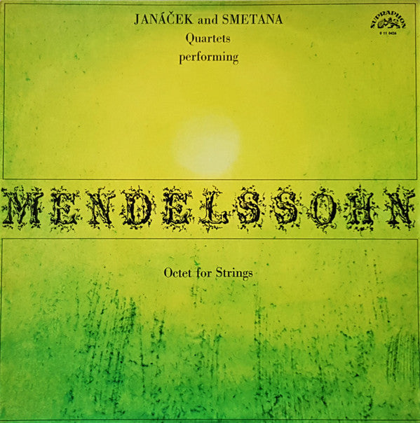 Janáček Quartet, Smetana Quartet Performing Felix Mendelssohn-Bartholdy : Octet For Strings (LP, Mono, Blu)