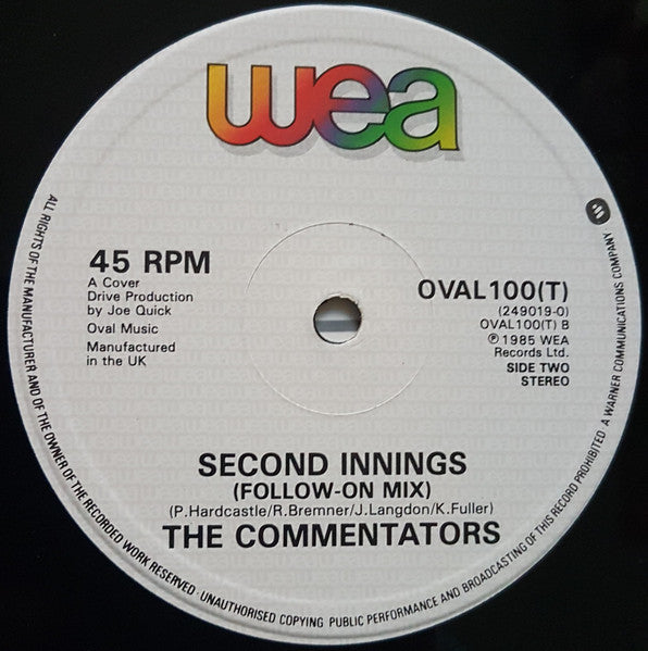 The Commentators : N-N-Nineteen Not Out (12")