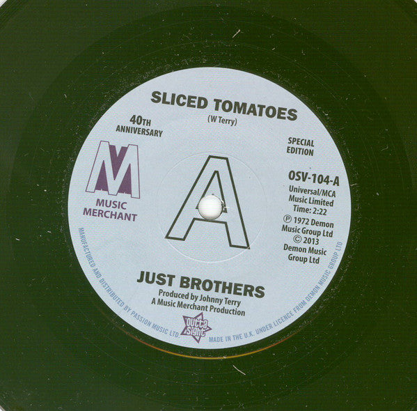 Just Brothers / Eloise Laws : Sliced Tomatoes / Love Factory (7", Promo, RE, S/Edition)