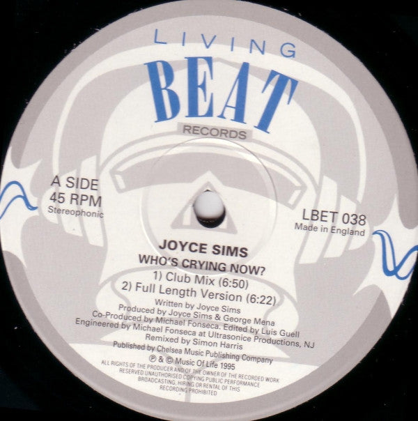 Joyce Sims : Who's Crying Now? (12")