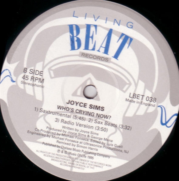 Joyce Sims : Who's Crying Now? (12")