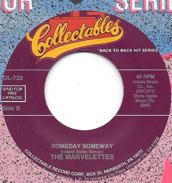 The Marvelettes : When You're Young And In Love / Someday Someway (7", Single)