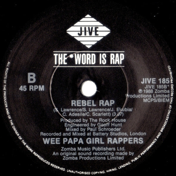 Wee Papa Girl Rappers : Wee Rule (7", Single)