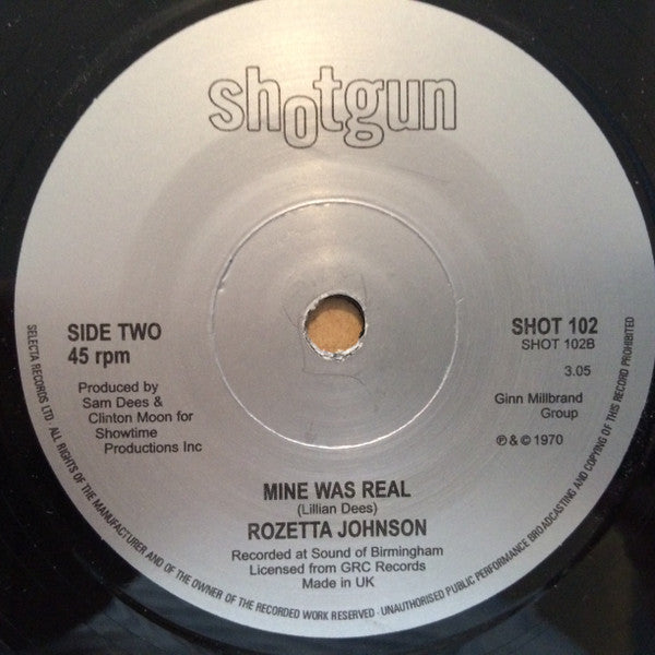 Rozetta Johnson : You Better Keep What You Got (7", Sol)
