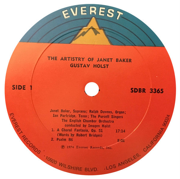 Janet Baker : The Artistry Of Janet Baker (LP)