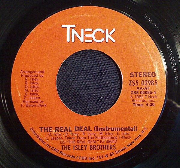 The Isley Brothers : The Real Deal (7", Styrene, Ter)