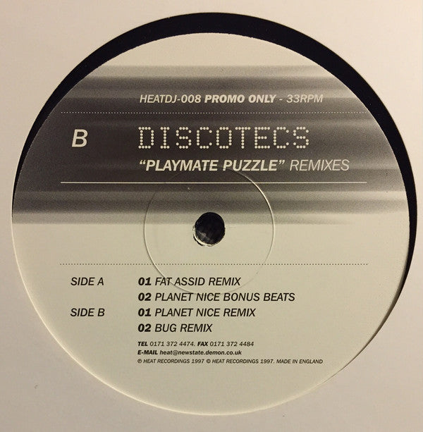 Discotec's : Playmate Puzzle (Remixes) (12", Promo)