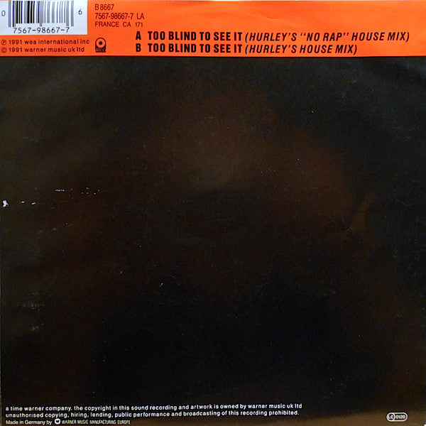 Kym Sims : Too Blind To See It (7")