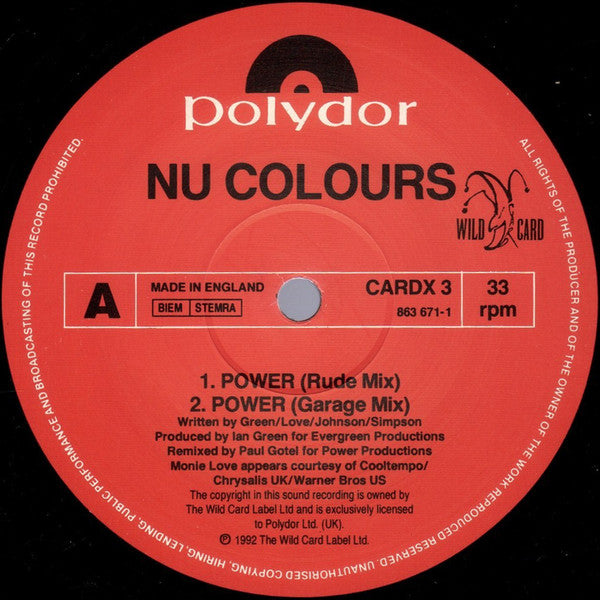 Nu Colours : Power (12", Single)