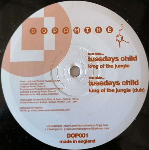 Tuesdays Child : King Of The Jungle (12")