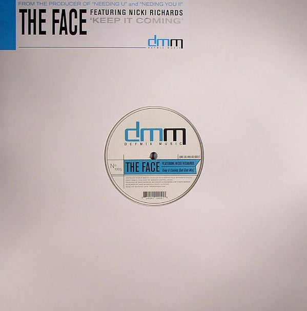 The Face (3) Featuring Nicki Richards : Keep It Coming (12")