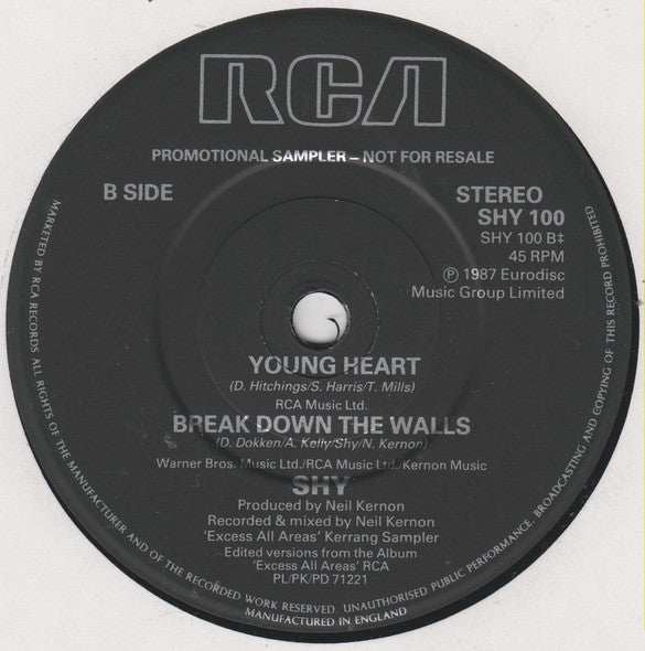 Shy (5) : Shy Sampler (7", Promo, Smplr)
