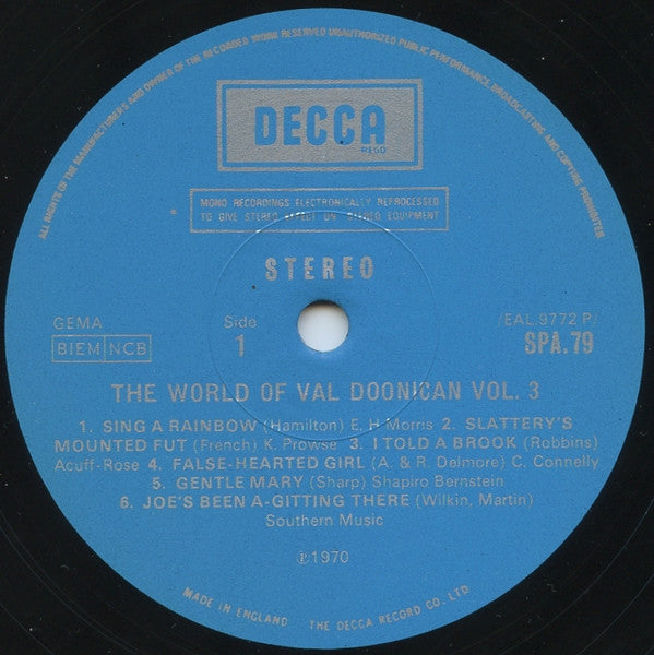 Val Doonican : The World Of Val Doonican Vol. 3 (LP, Comp)