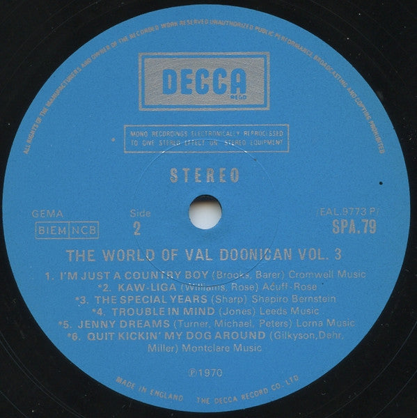 Val Doonican : The World Of Val Doonican Vol. 3 (LP, Comp)