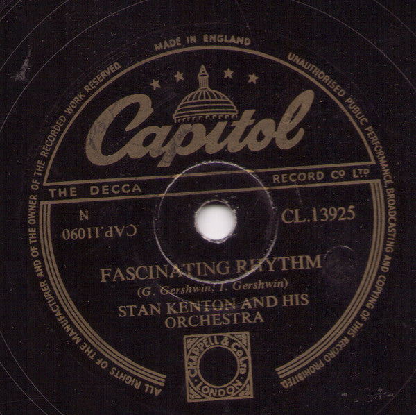Stan Kenton And His Orchestra : Begin The Beguine / Fascinating Rhythm	 (Shellac, 10")