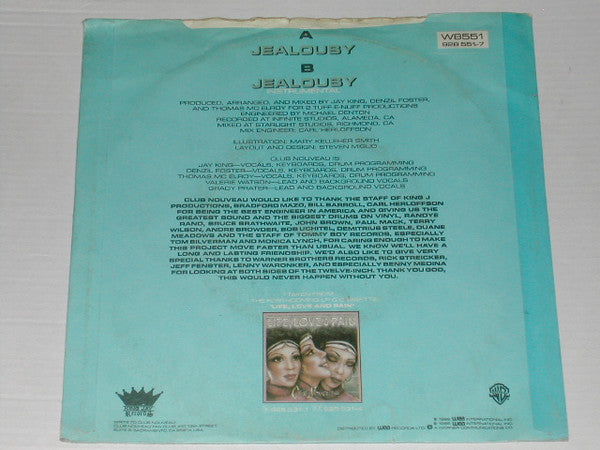 Club Nouveau : Jealousy (7")