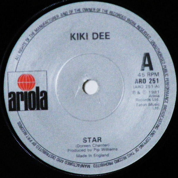 Kiki Dee : Star (7", Single, Pic)
