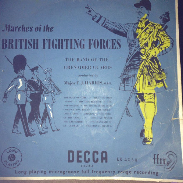 The Band Of The Grenadier Guards : Marches Of The British Armed Services (LP, Mono)