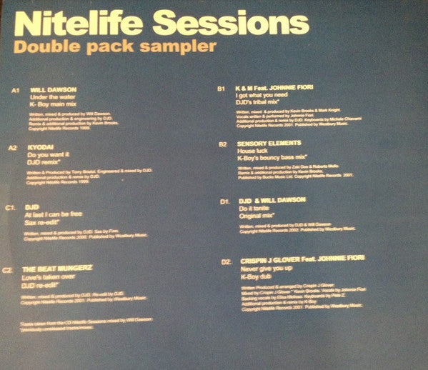 Various : Nitelife Sessions EP (2x12", EP)