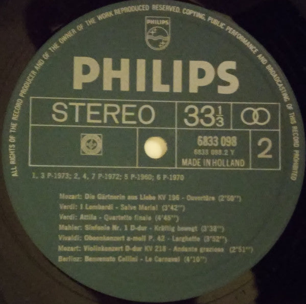 Various : Philips Limited Edition Offer / Highlights From The Philips Classical Catalogue (LP, Comp, Promo)